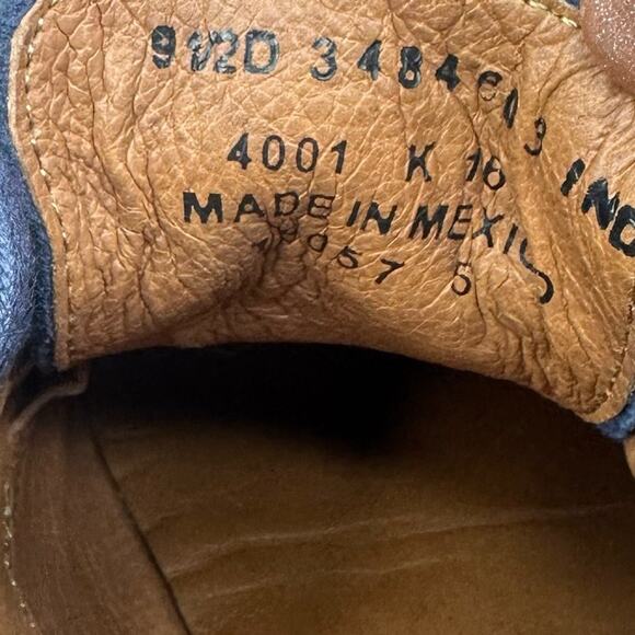 FRYE Men's Jones Oxfords Suede Leather Lace-up Blue Size 9.5 - Picture 10 of 13